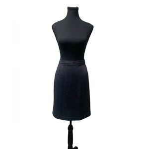 Eddie Bauer Classic Black Pencil Skirt EUC 14